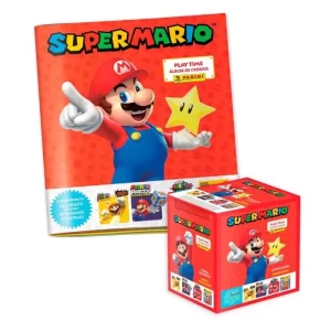 PACK ÁLBUM + CAJITA DE 50 SOBRES DE SUPER MARIO STICKER COLLECTION
