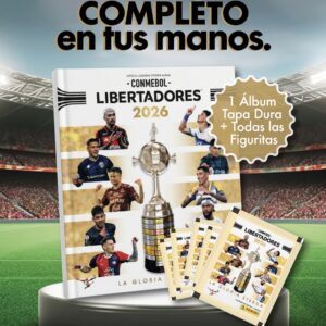 Kit Completo CONMEBOL Libertadores 2026 - Álbum Tapa Dura + Set Completo de Figuritas