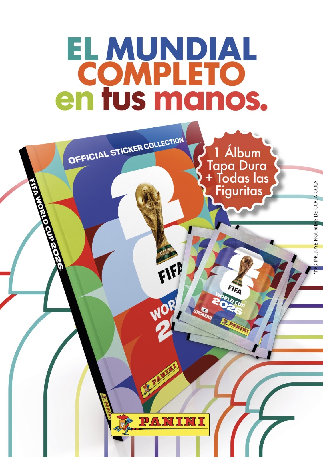 Kit Completo Mundial FIFA 2026 - Álbum Tapa Dura + Set Completo (Sin Coca-Cola)